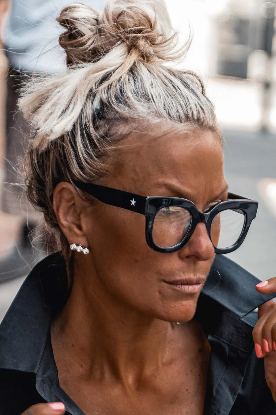 Lunettes Grungemama Holly translucide noir - Image 7