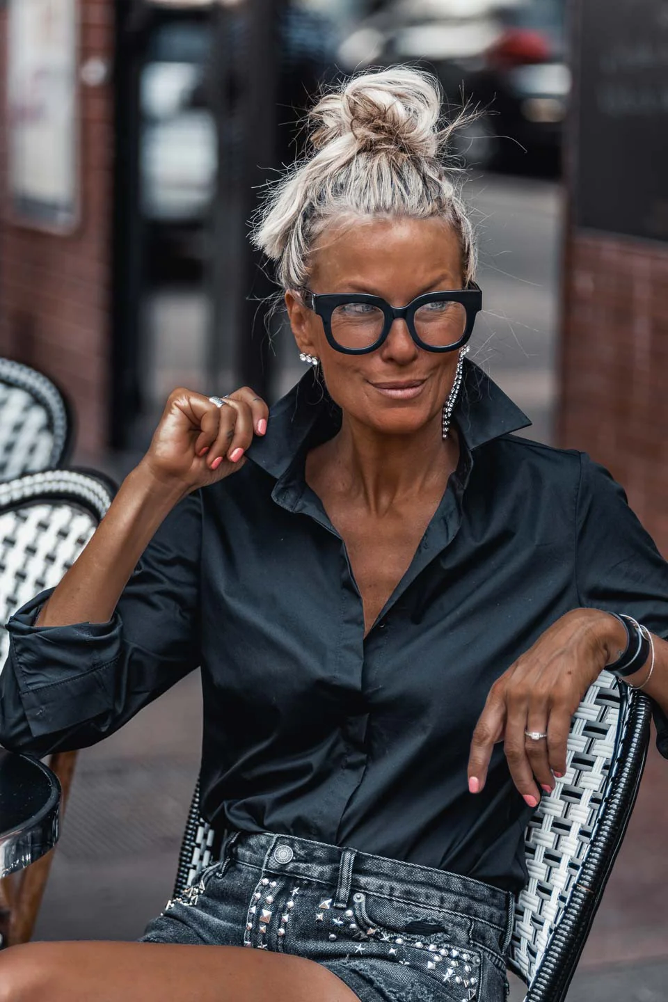Lunettes Grungemama Holly translucide noir - Image 8