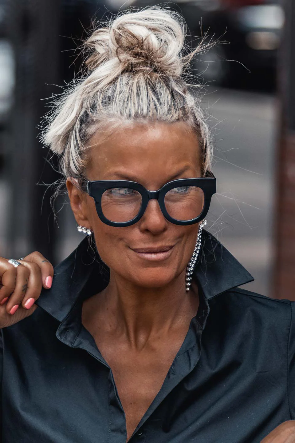 Lunettes Grungemama Holly translucide noir - Image 9