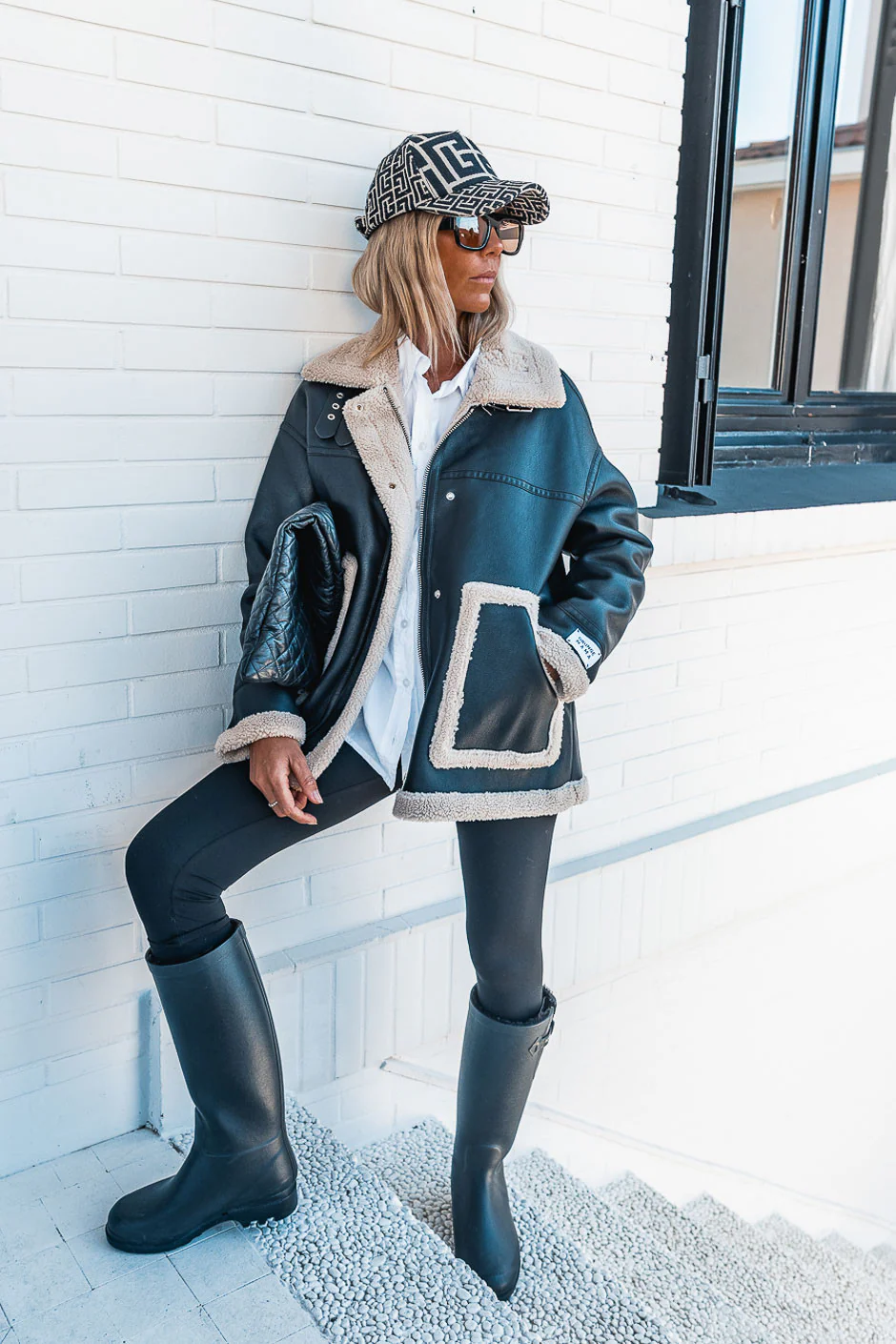 Manteau aviateur Grungemama Flighter noir - Image 10