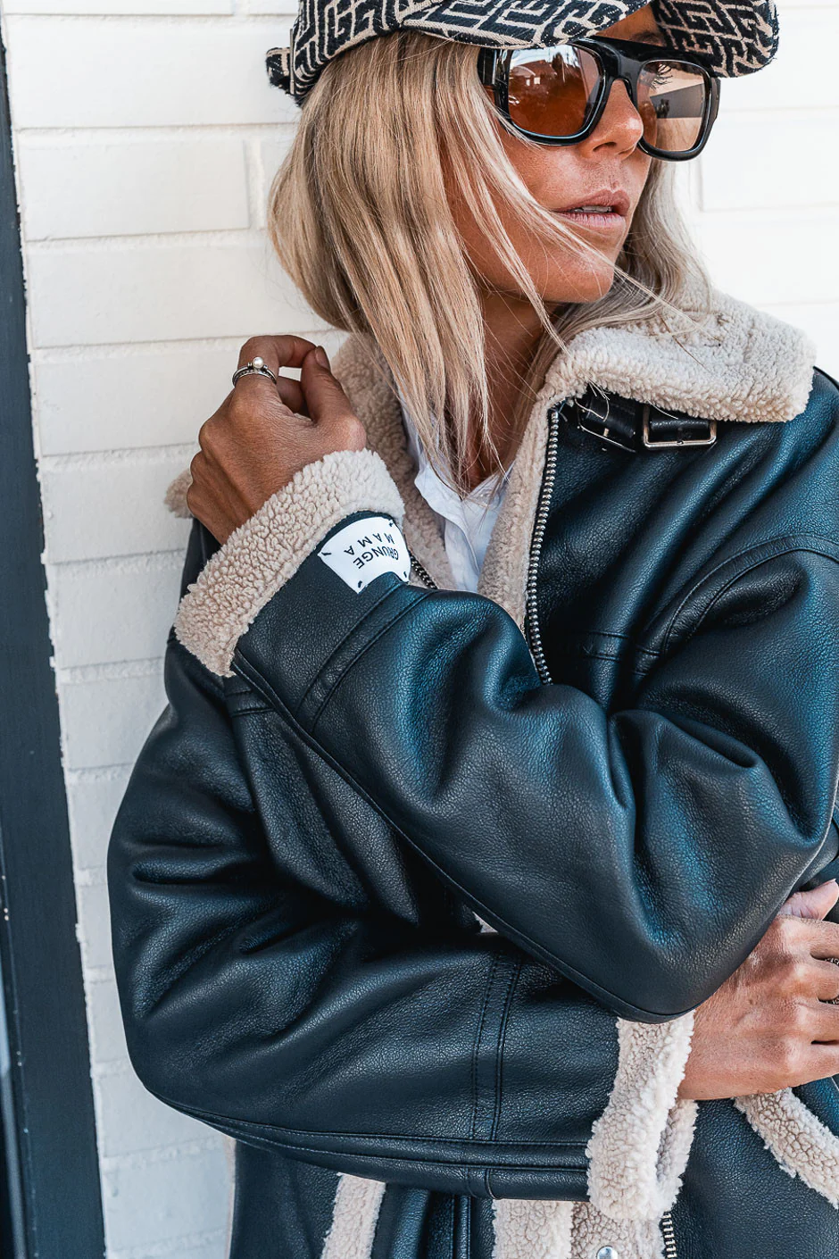 Manteau aviateur Grungemama Flighter noir - Image 7