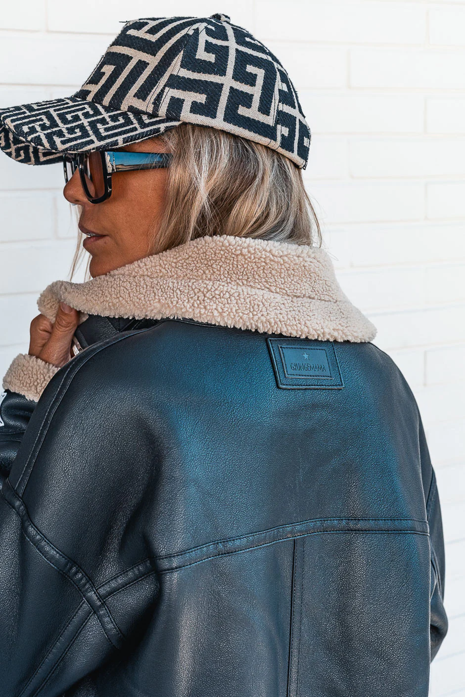 Manteau aviateur Grungemama Flighter noir - Image 9