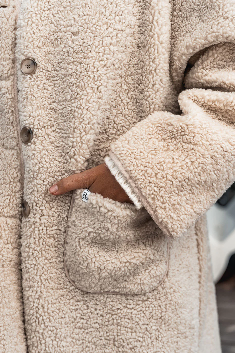 Manteau Grungemama Acelio ecru - Image 2
