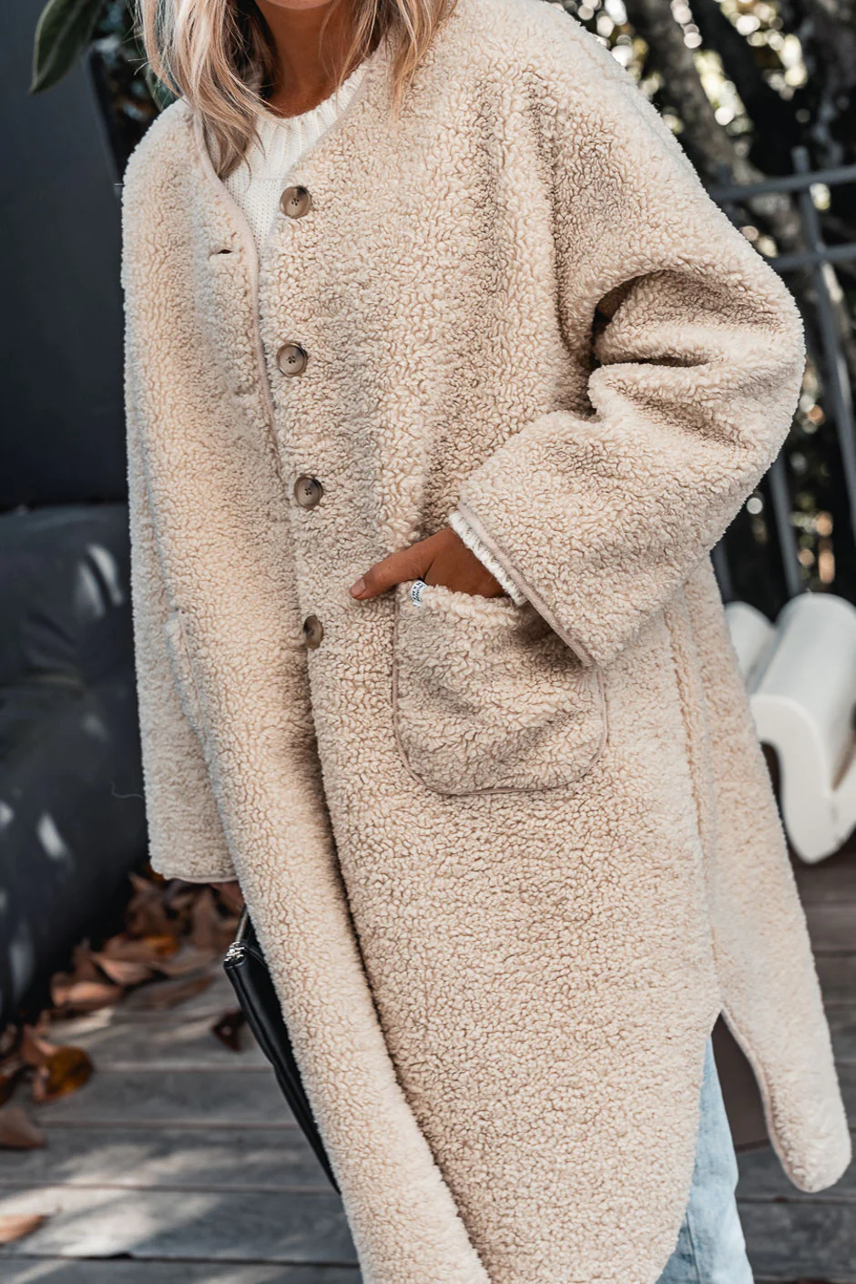 Manteau Grungemama Acelio ecru - Image 4