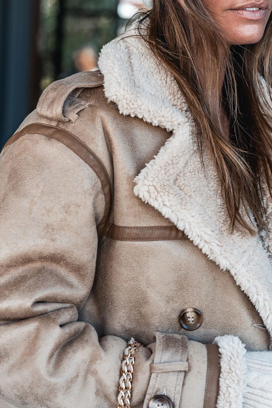 Manteau Grungemama Hoonie beige - Image 4