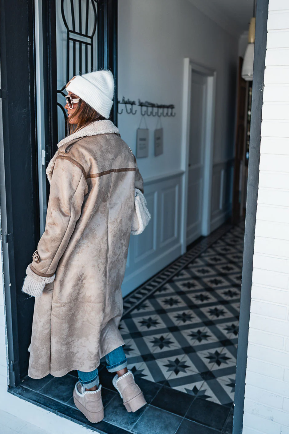 Manteau Grungemama Hoonie beige - Image 6