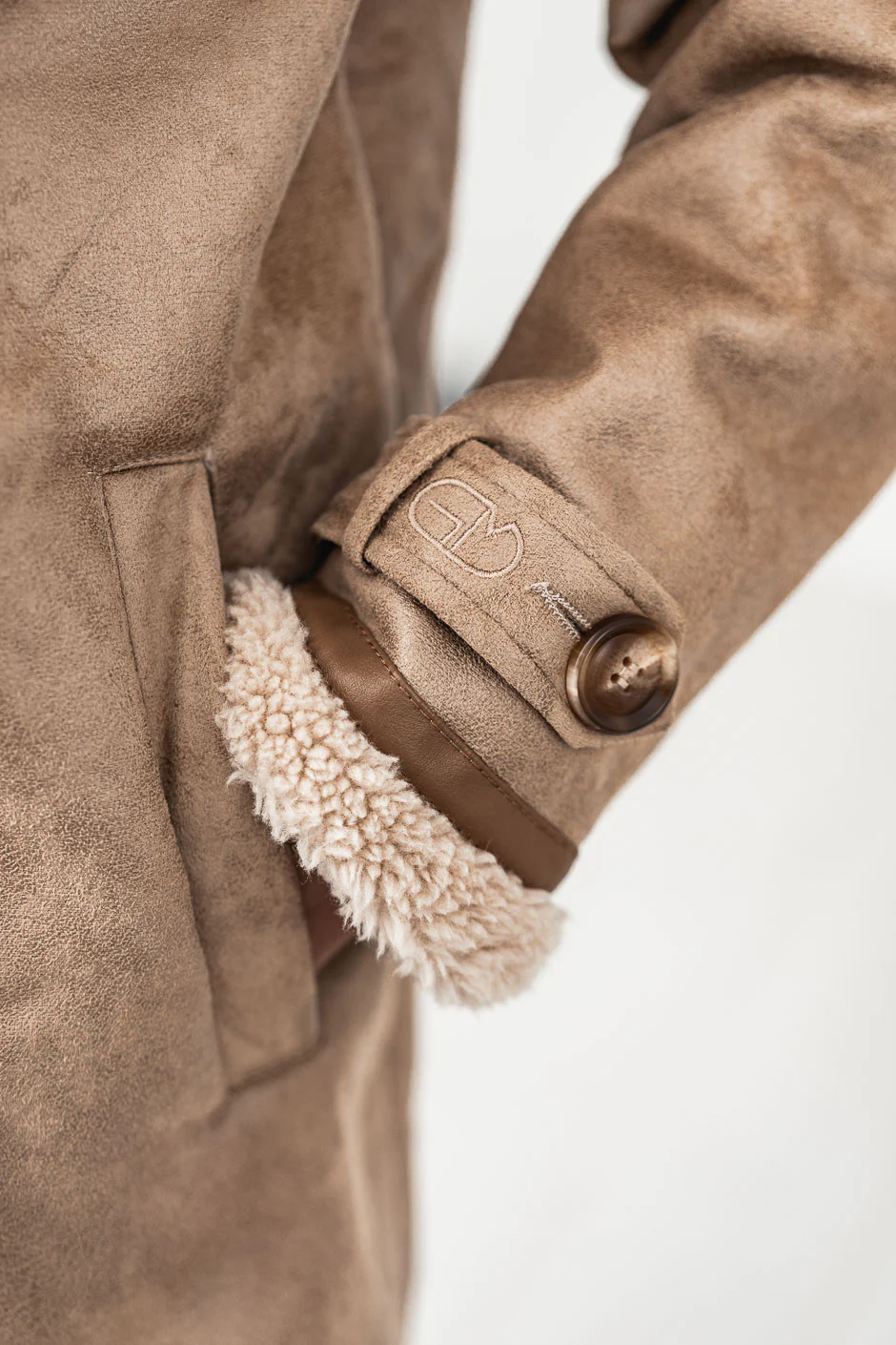 Manteau Grungemama Hoonie beige - Image 8