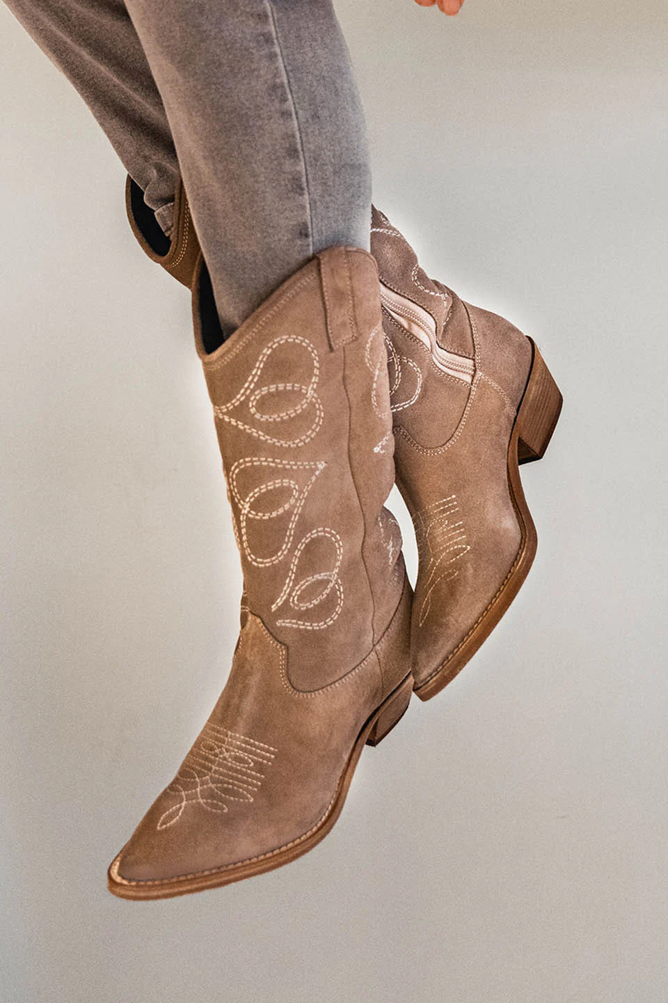 Mi-bottes grungemama Winchester tabac - Image 2
