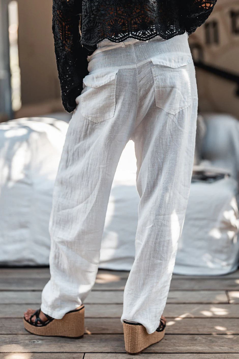 Pantalon Banditas Andy blanc - Image 3