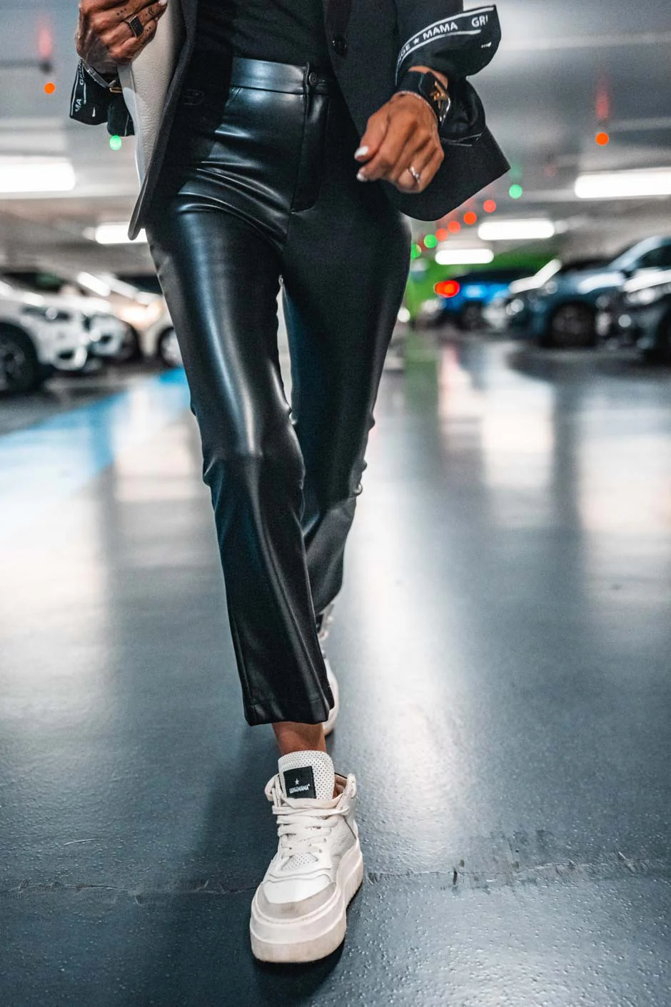 PANTALON GRUNGEMAMA BESSIE NOIR