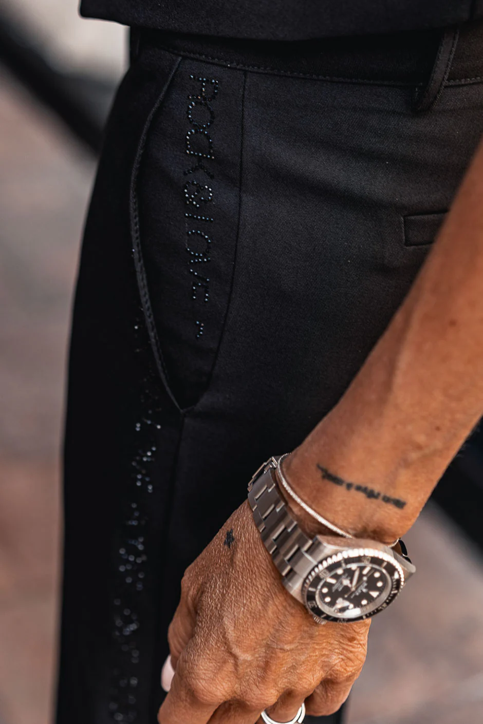 Pantalon Grungemama Glamzy noir - Image 8