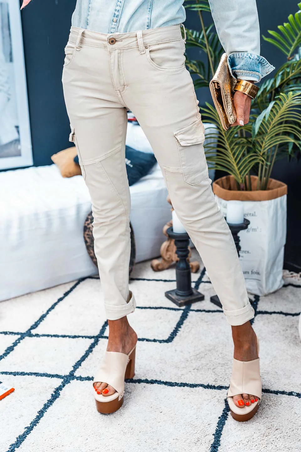 Pantalon Grungemama Nami beige - Image 4