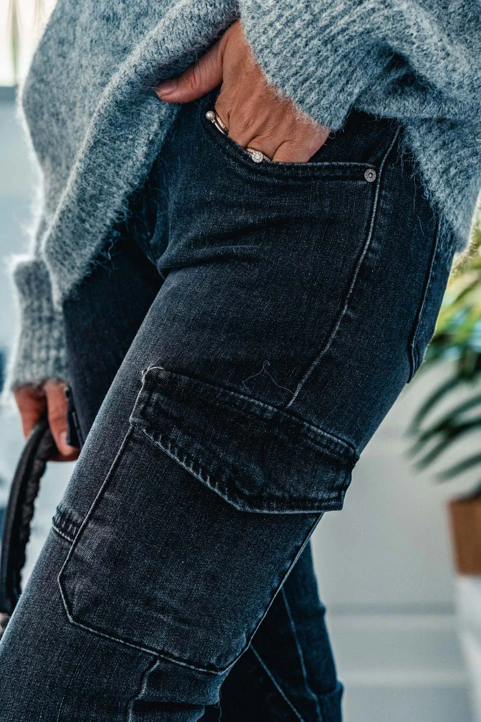 Pantalon Grungemama Nami denimanthracite - Image 6