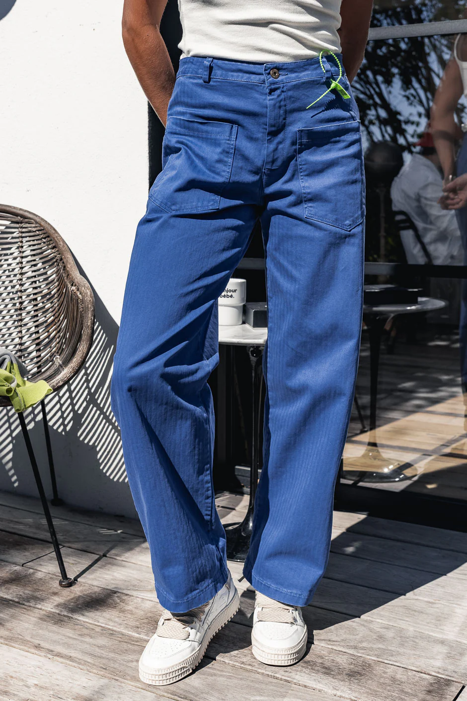 PANTALON SALEM BLEU - Image 3