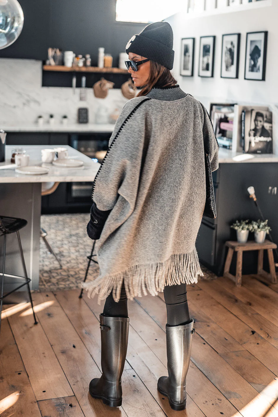 Poncho Grungemama Chelly gris - Image 3