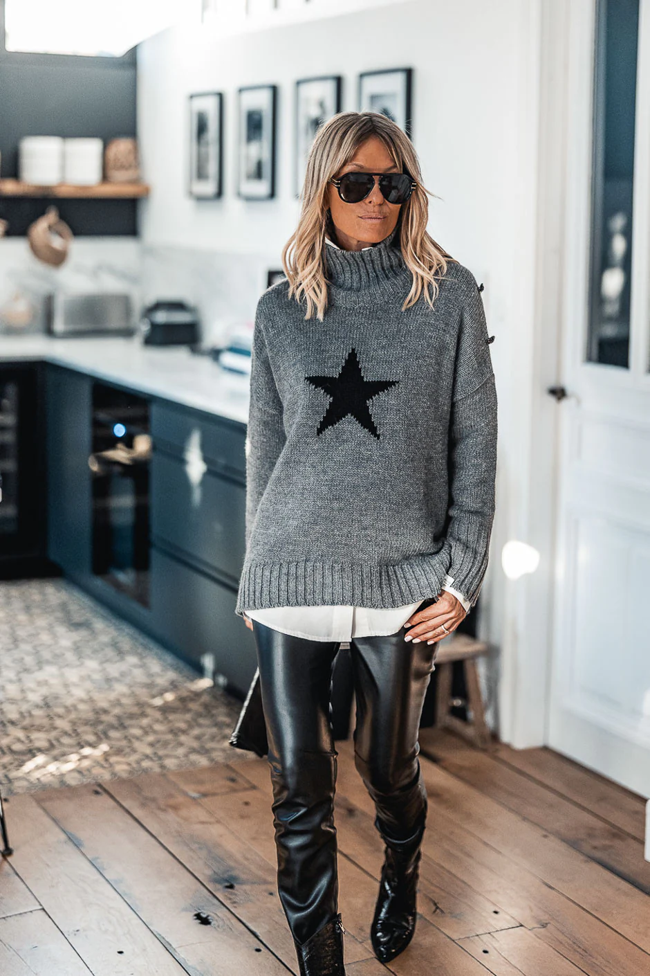 Pull Grungemama Milia gris - Image 9