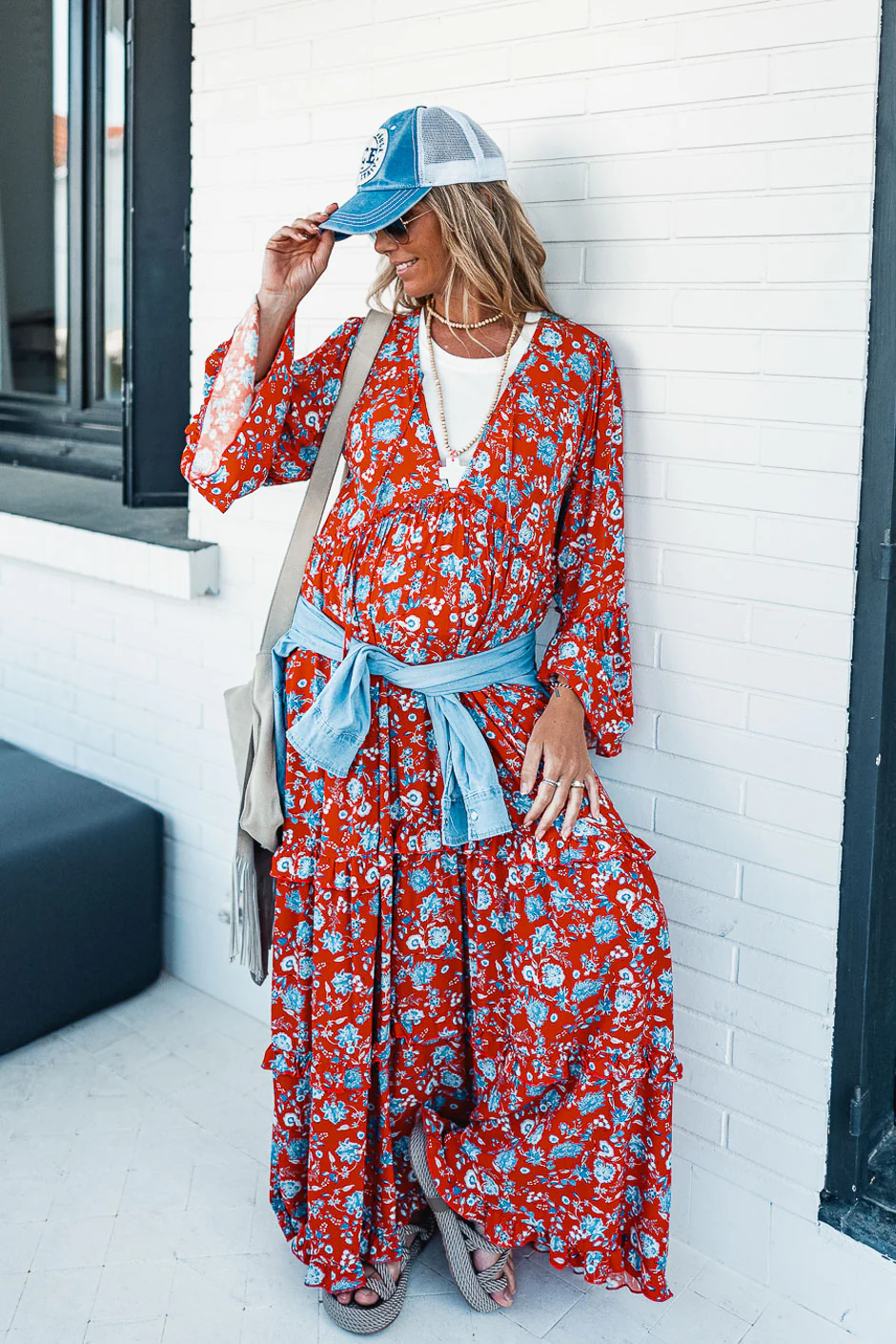 ROBE BLOOMIE FLOWER ROUGE