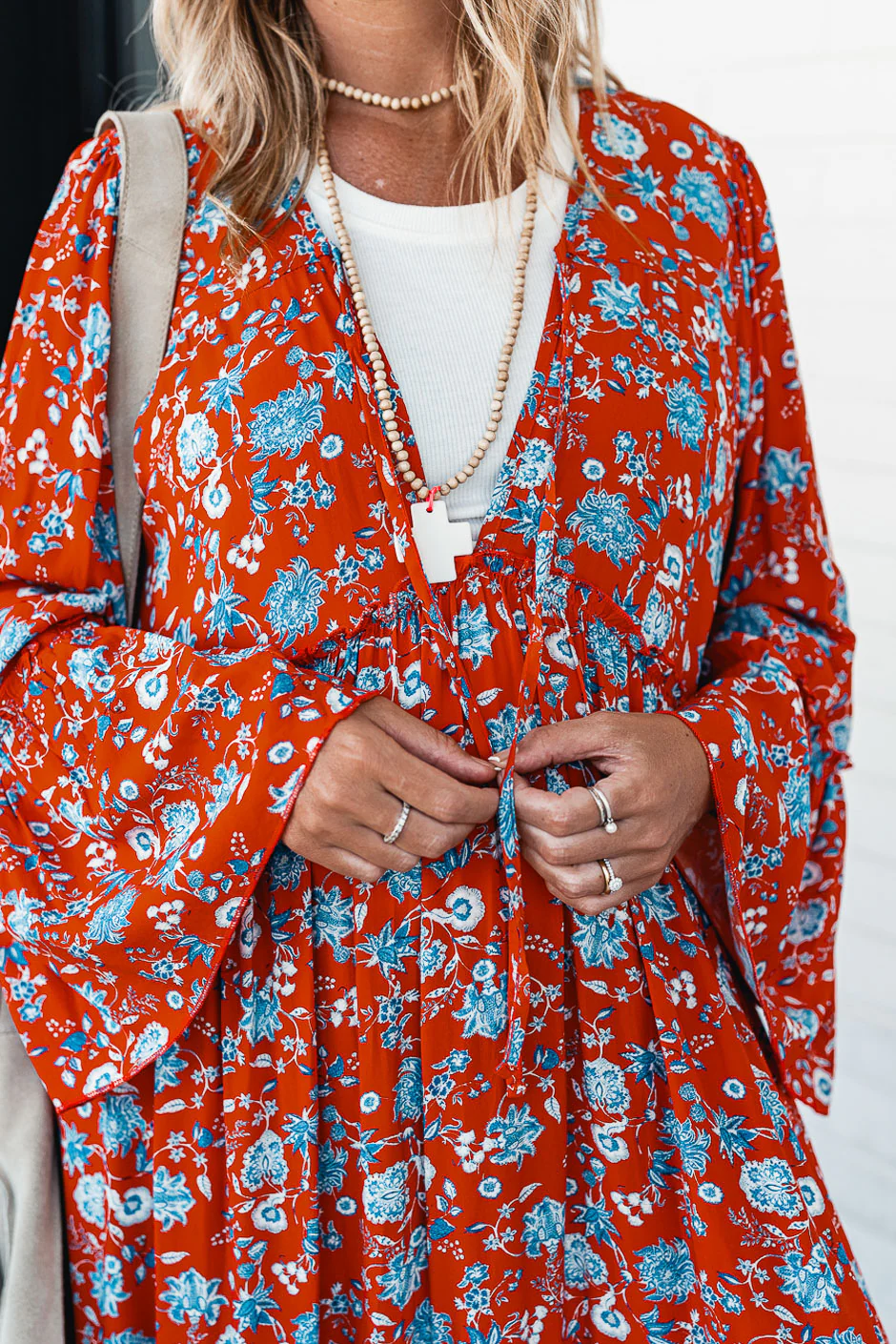 ROBE BLOOMIE FLOWER ROUGE - Image 2