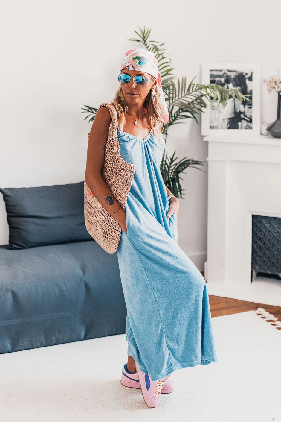 Robe Grungemama Bahia bleu - Image 6