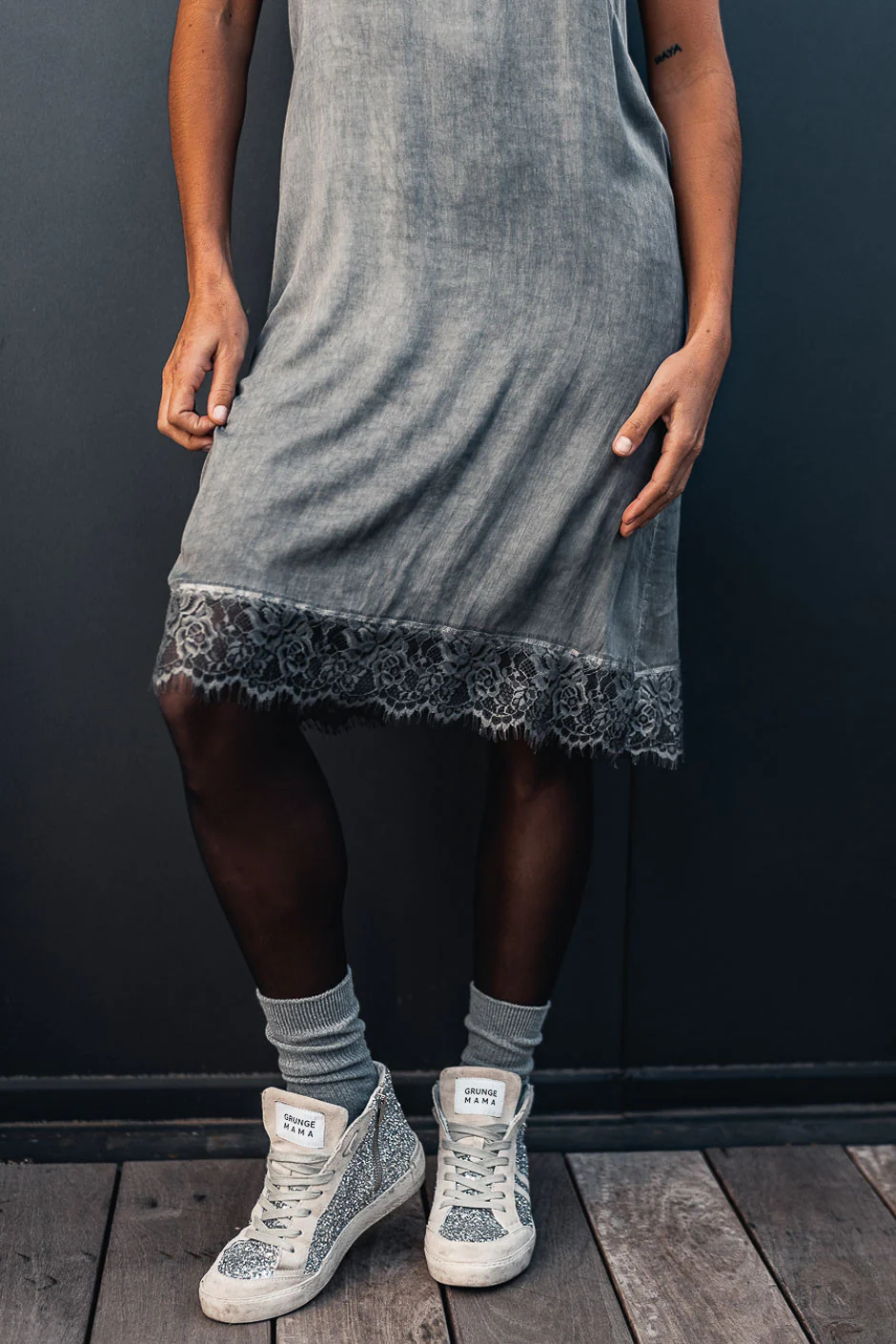 ROBE DRESS NIGHT ANTHRACITE - Image 2