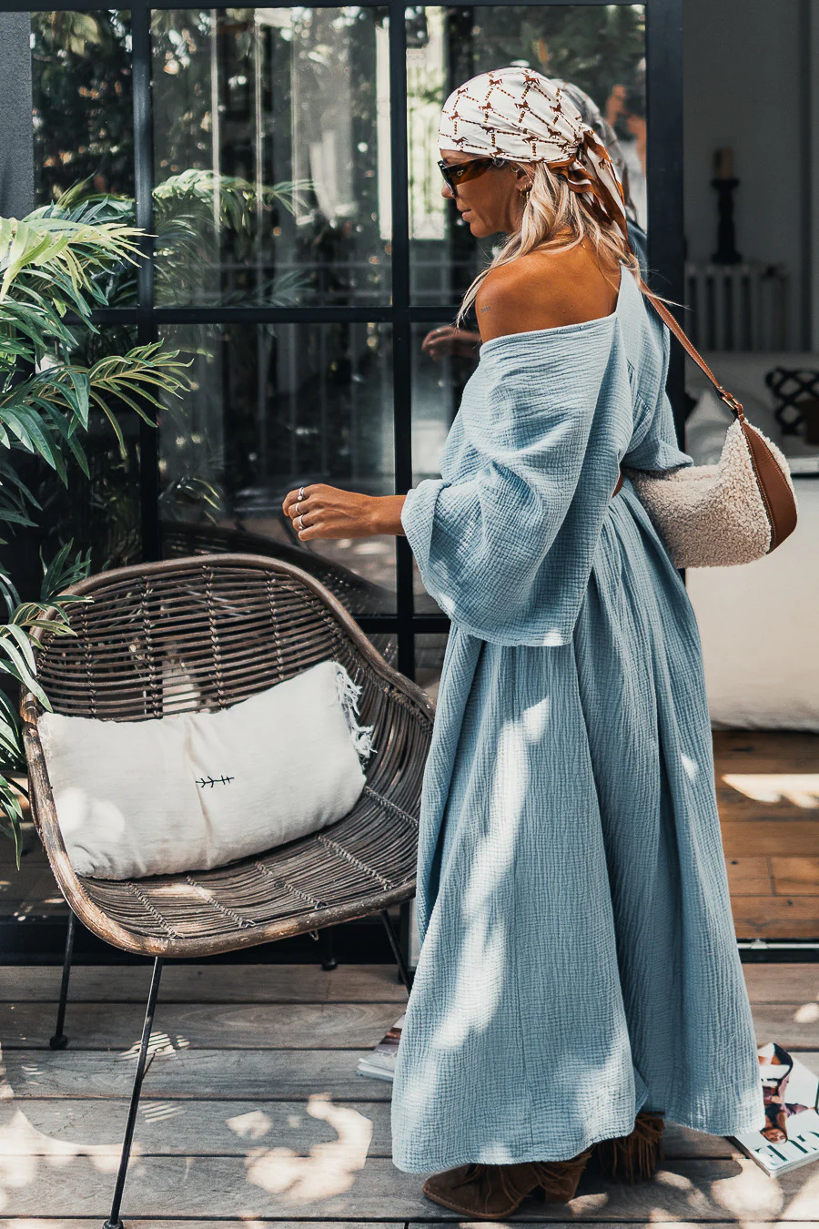 Robe Grungemama Olinda bleu - Image 2