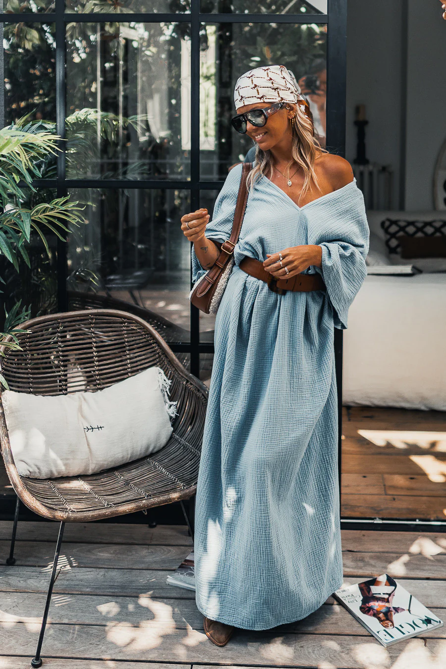Robe Grungemama Olinda bleu - Image 6