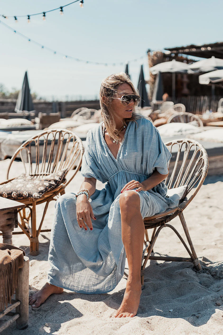 ROBE TAYMA BLEU