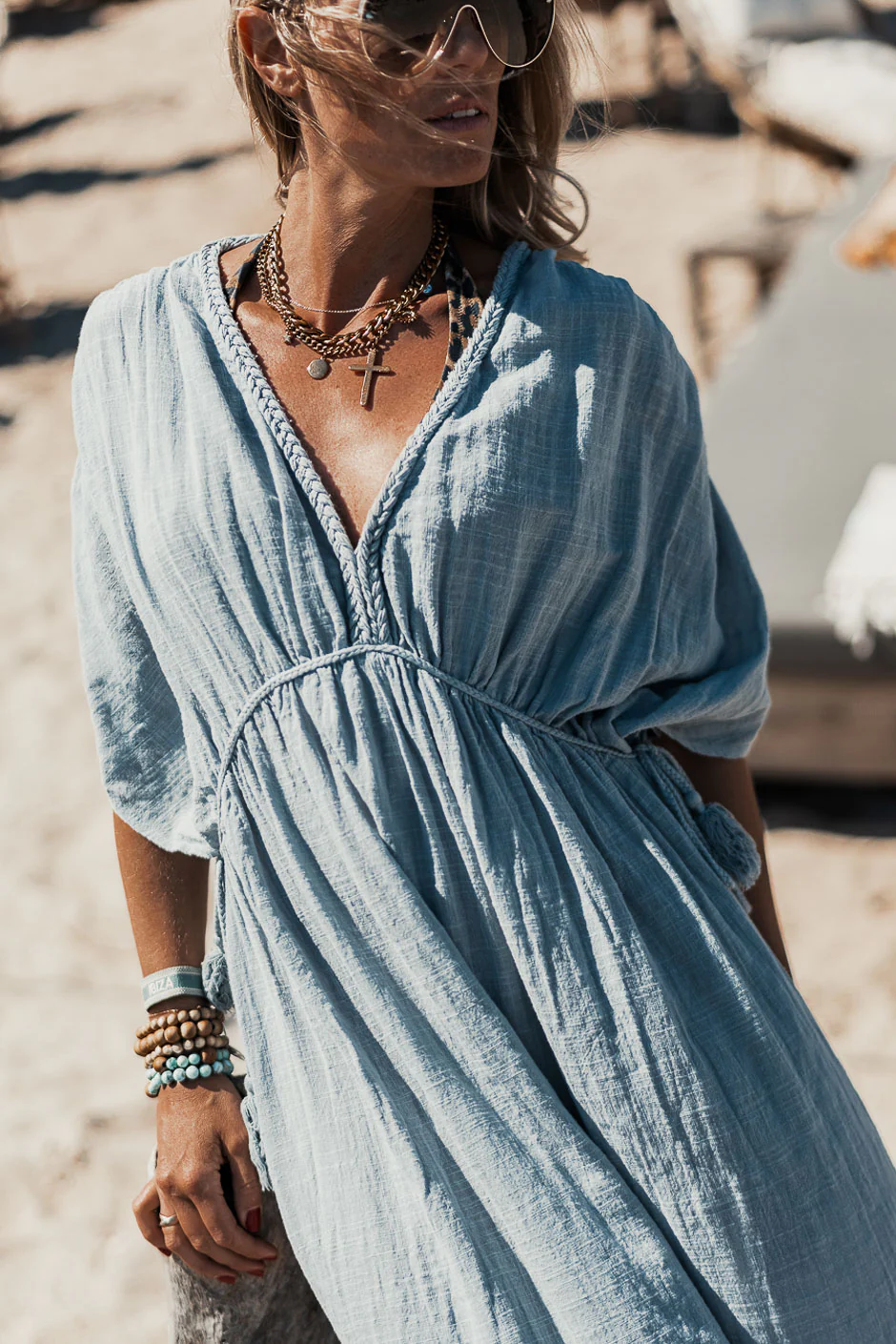 ROBE TAYMA BLEU - Image 3