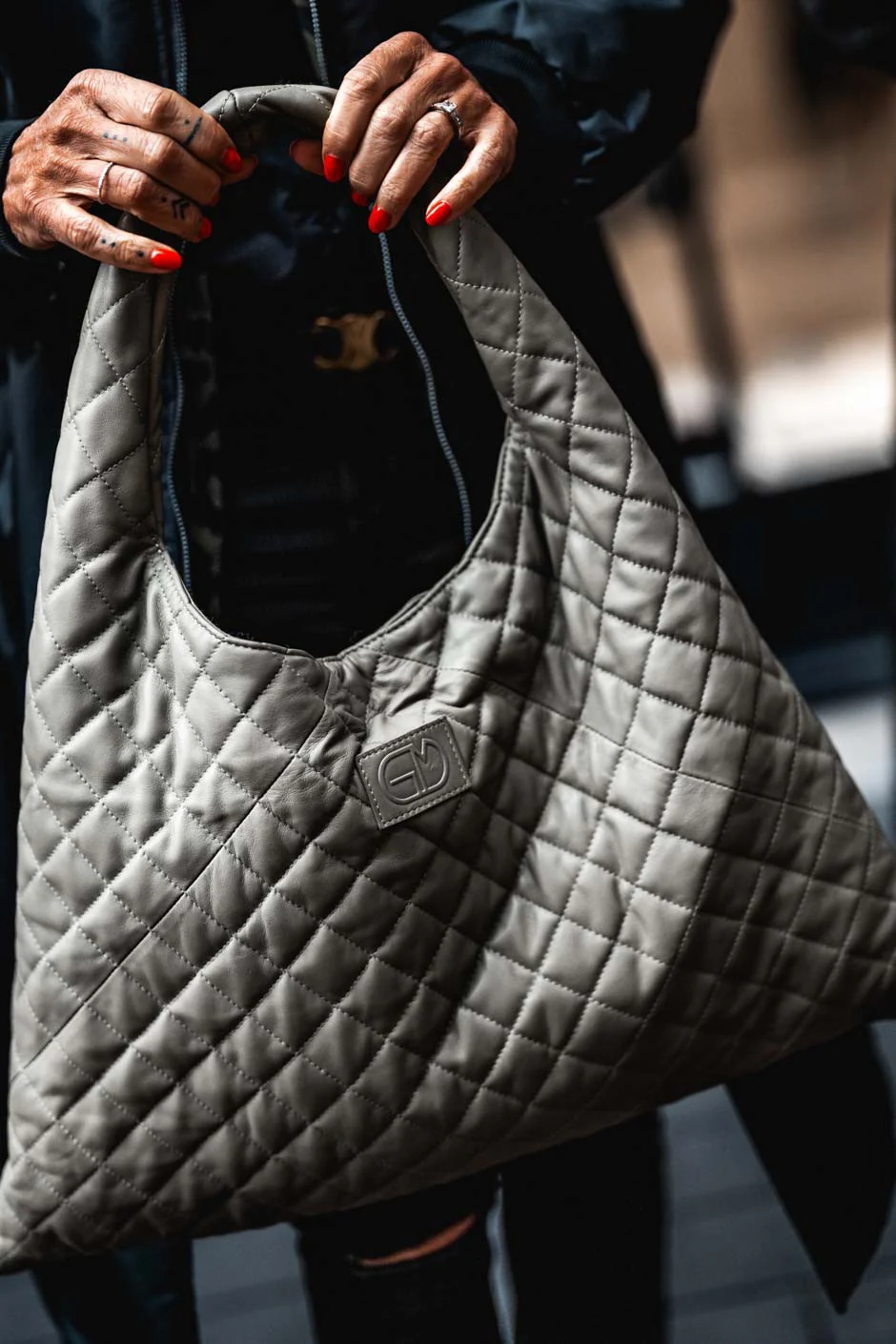 Sac cuir Grungemama Mid Biggyvert - Image 2