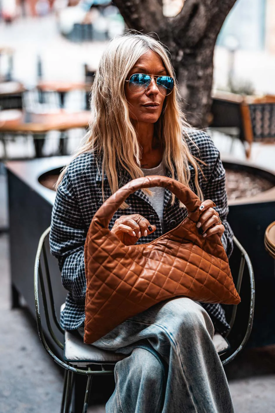 Sac cuir Grungemama Small Biggy camel - Image 8