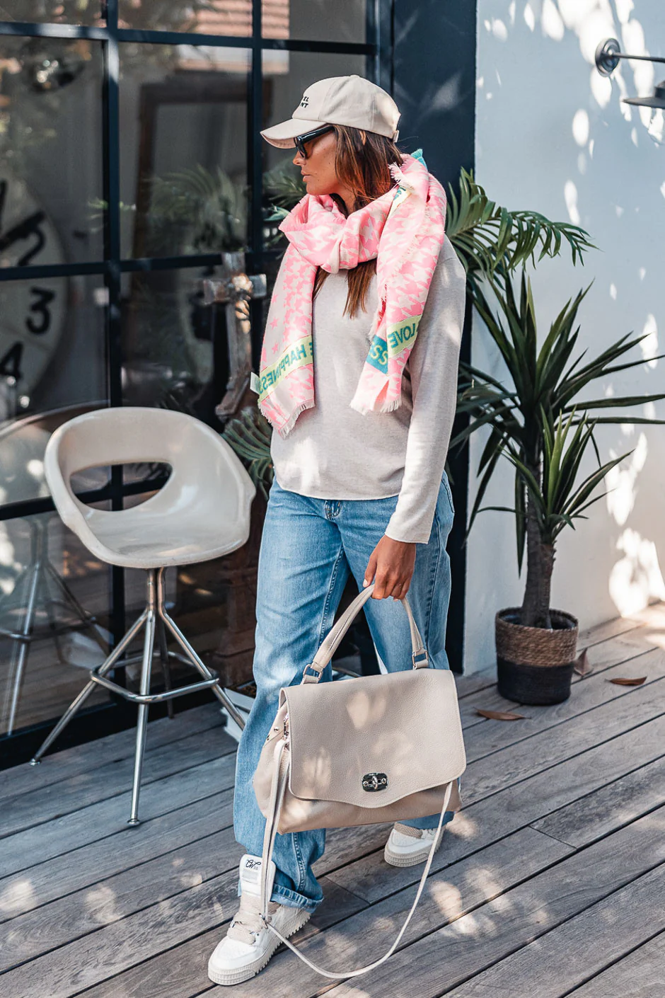 SAC LOUNYA CUIR BEIGE - Image 3
