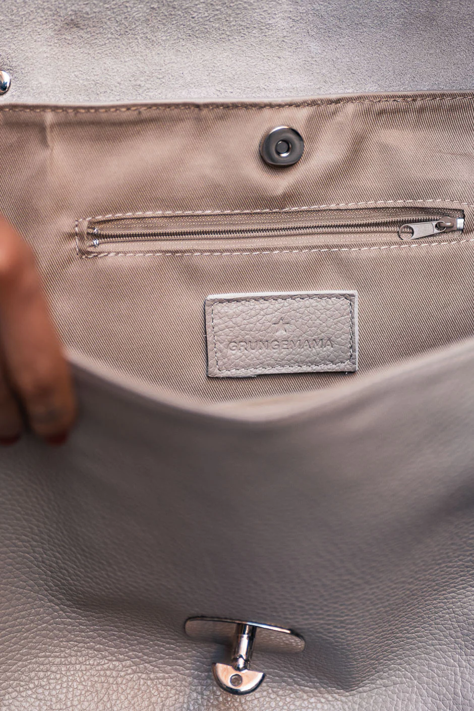 SAC LOUNYA CUIR BEIGE - Image 6