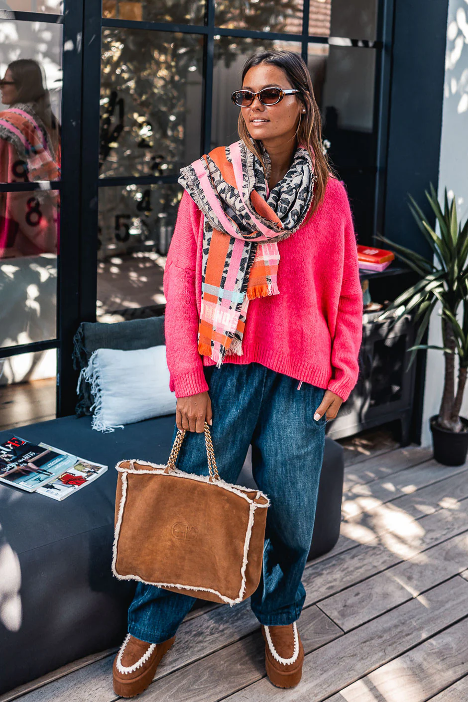 Sac Grungemama Valma camel cuir