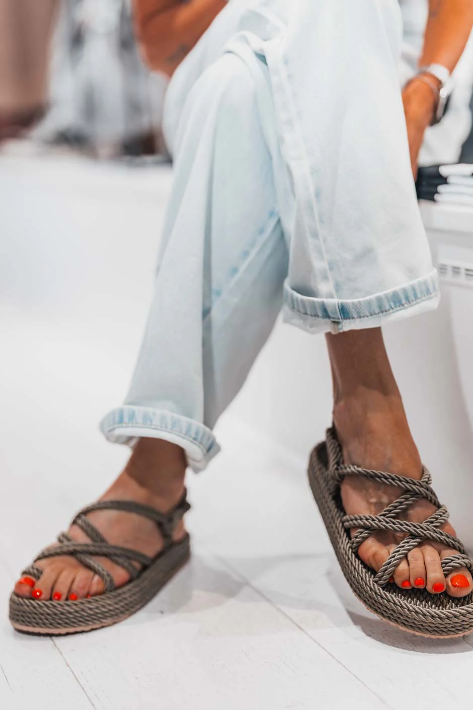SANDALES KALVY CORDE KAKI - Image 3