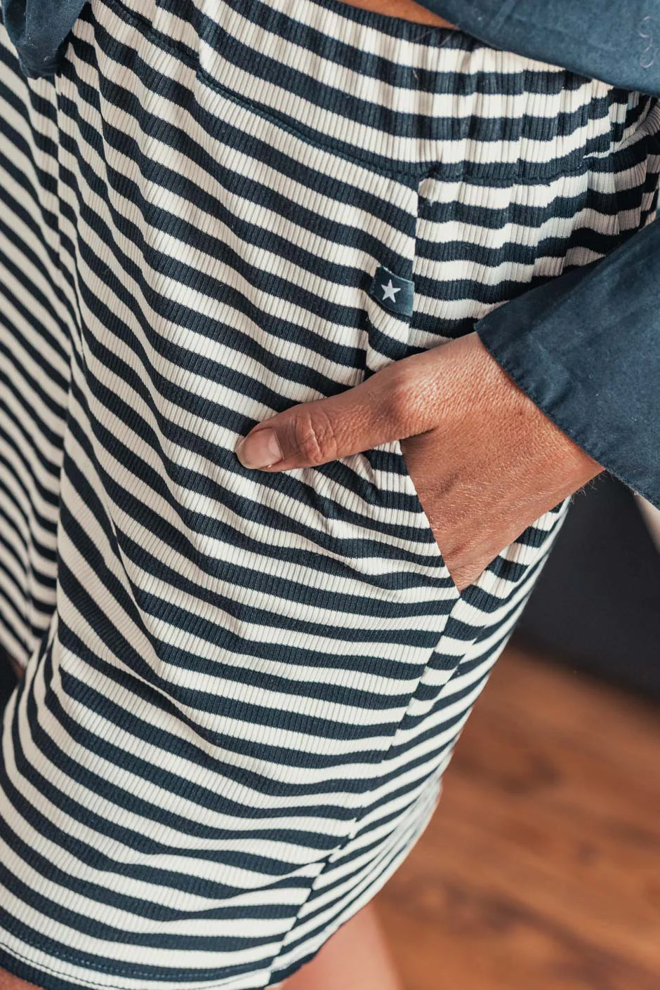Short Grungemama Stripe noir-blanc - Image 2