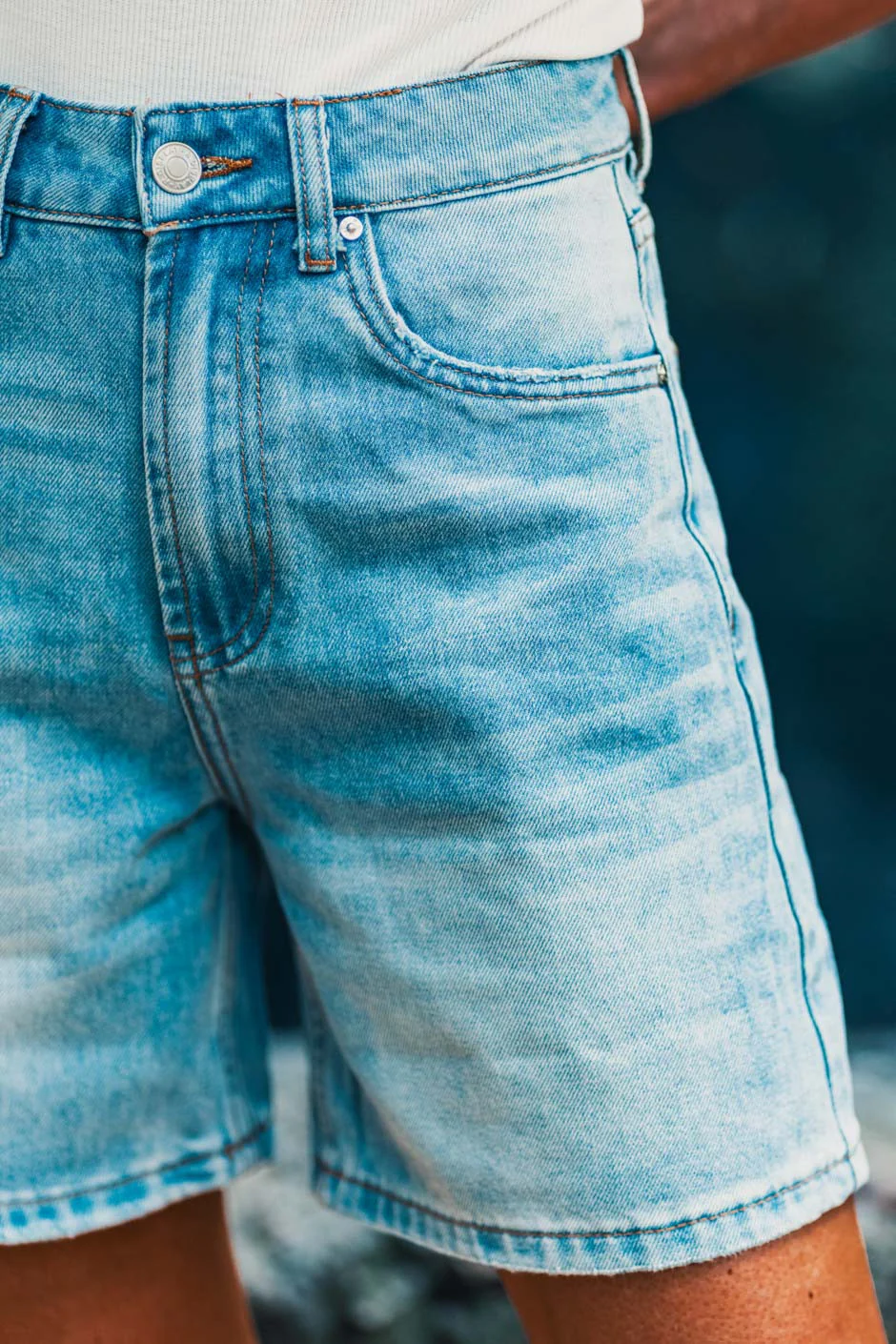 Short Johnson bleu - Image 3
