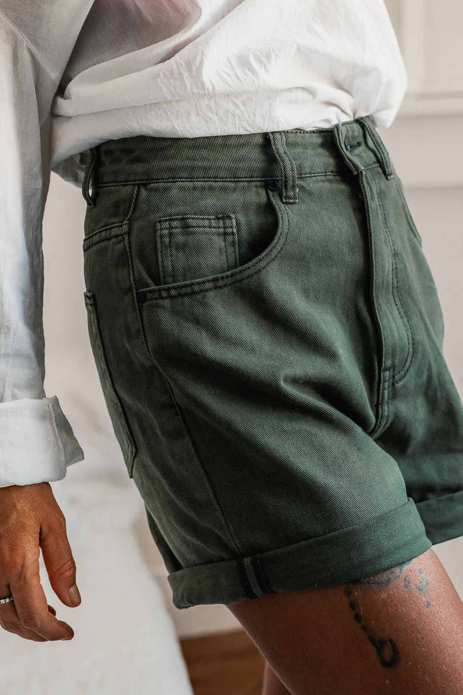 Short Rozy kaki - Image 3