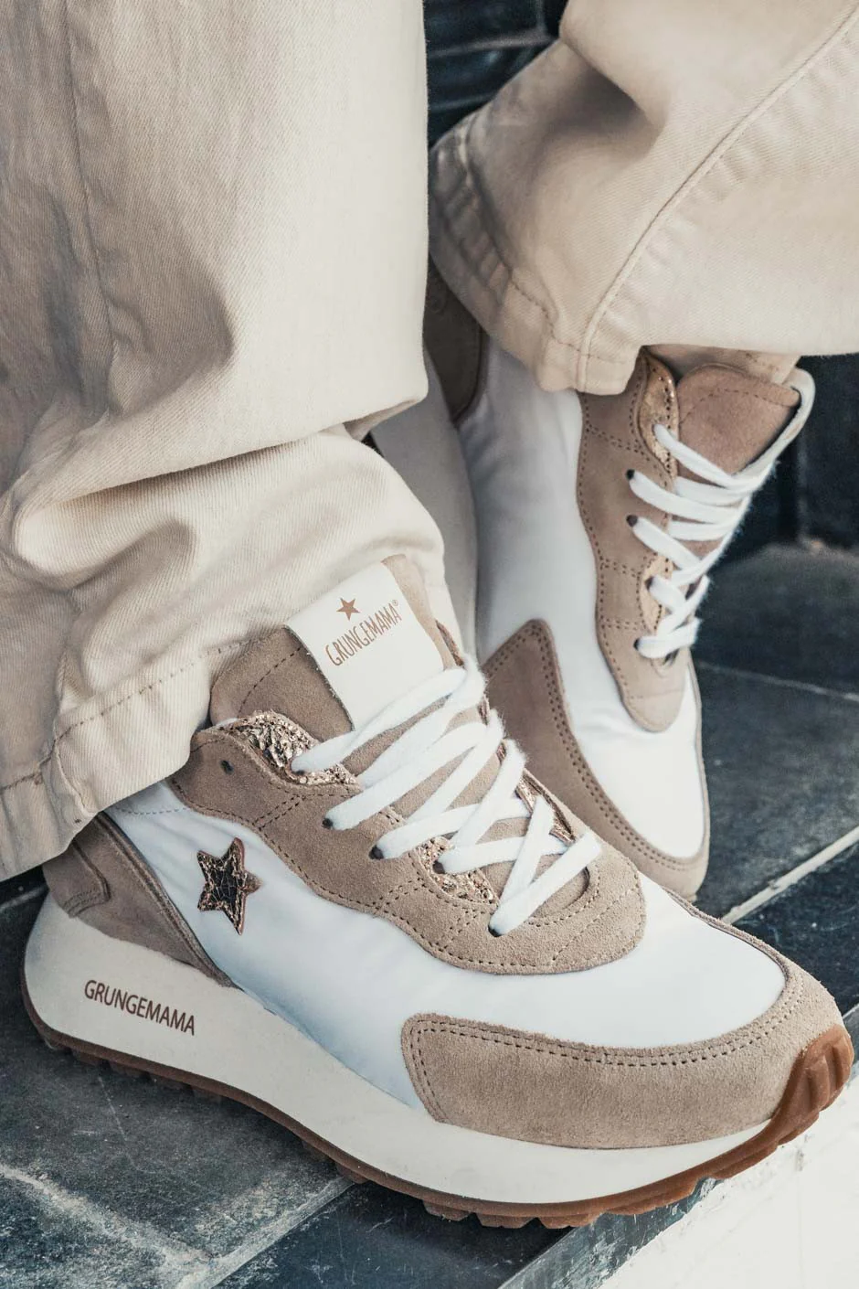 SNEAKERS GRUNGEMAMA EVEN BEIGE
