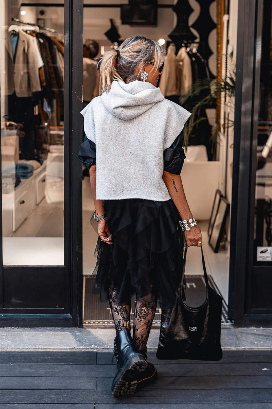 Sweat Grungemama Harrisson gris - Image 7