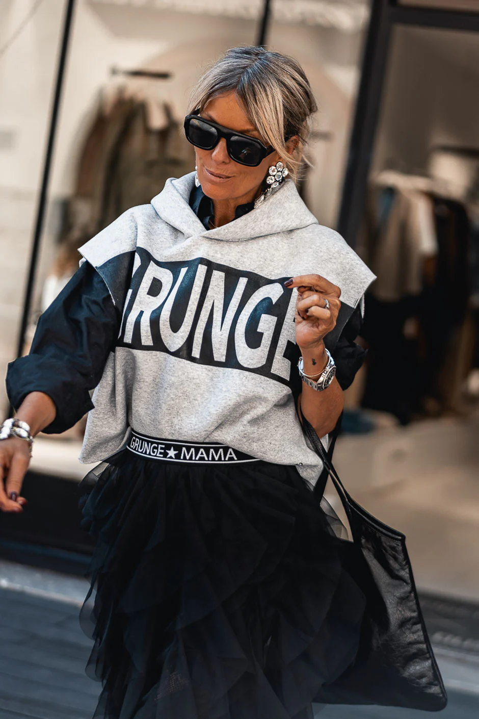 Sweat Grungemama Harrisson gris - Image 8