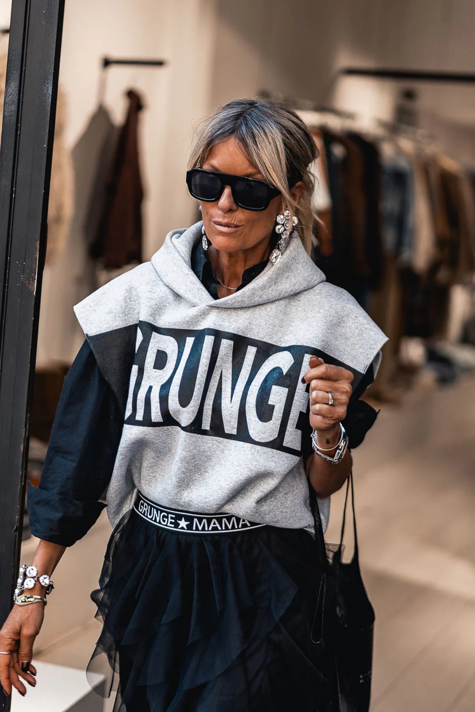 Sweat Grungemama Harrisson gris - Image 9