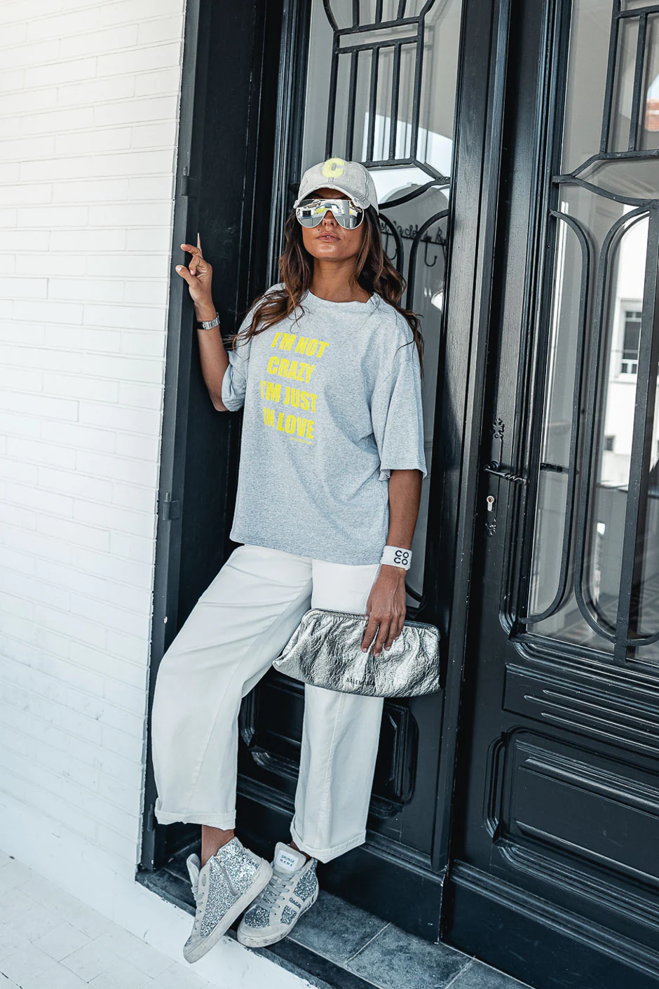 T-SHIRT CRAZY GRIS CHINE - Image 4