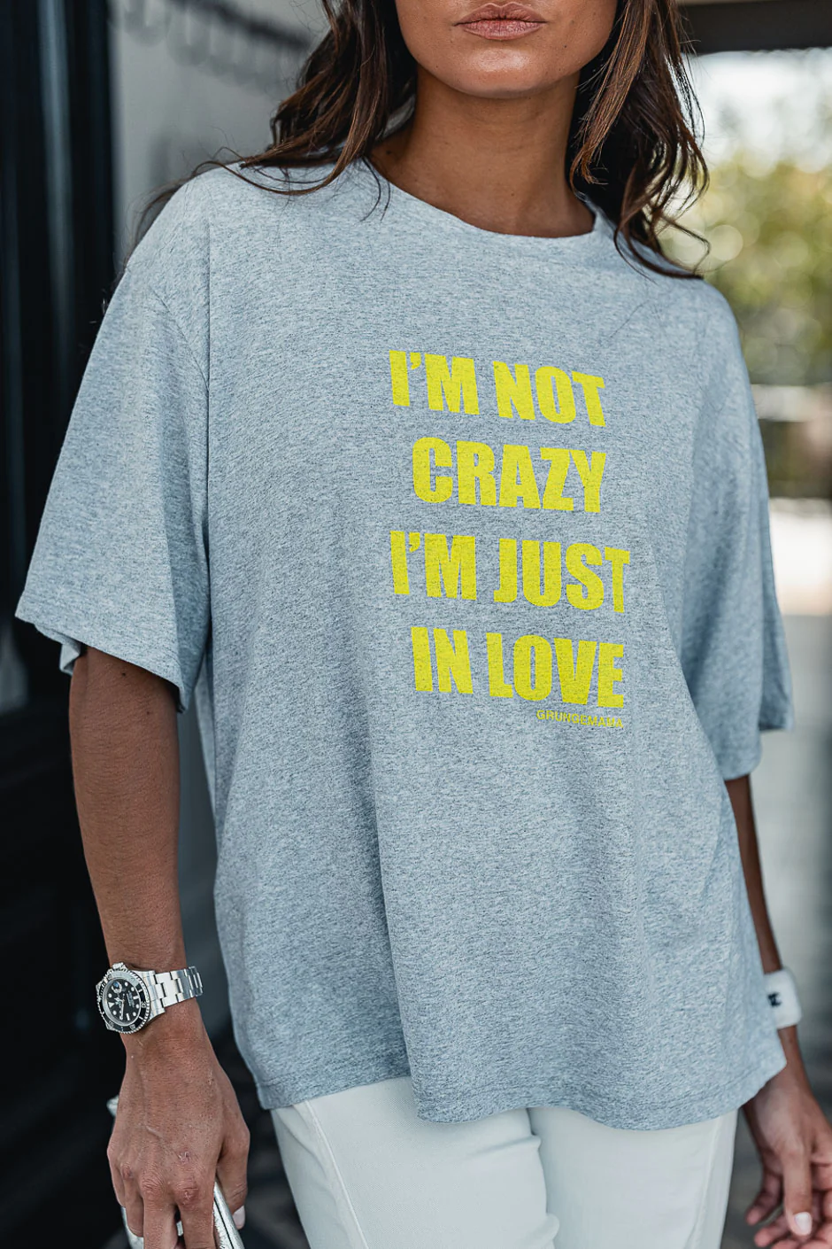 T-SHIRT CRAZY GRIS CHINE - Image 5