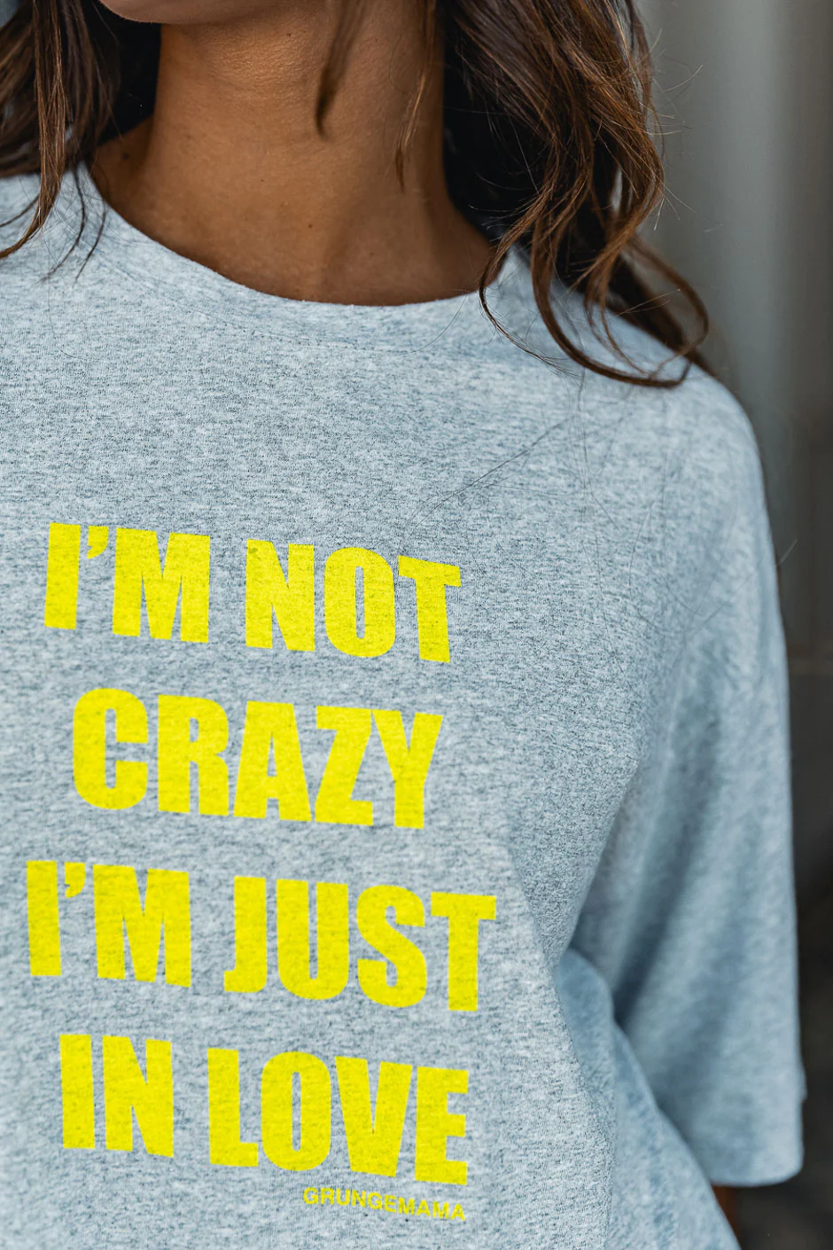 T-SHIRT CRAZY GRIS CHINE - Image 6