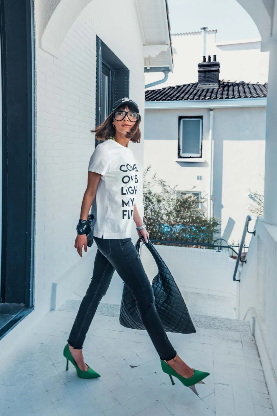 T-shirt Grungemama Baby blanc/noir - Image 2