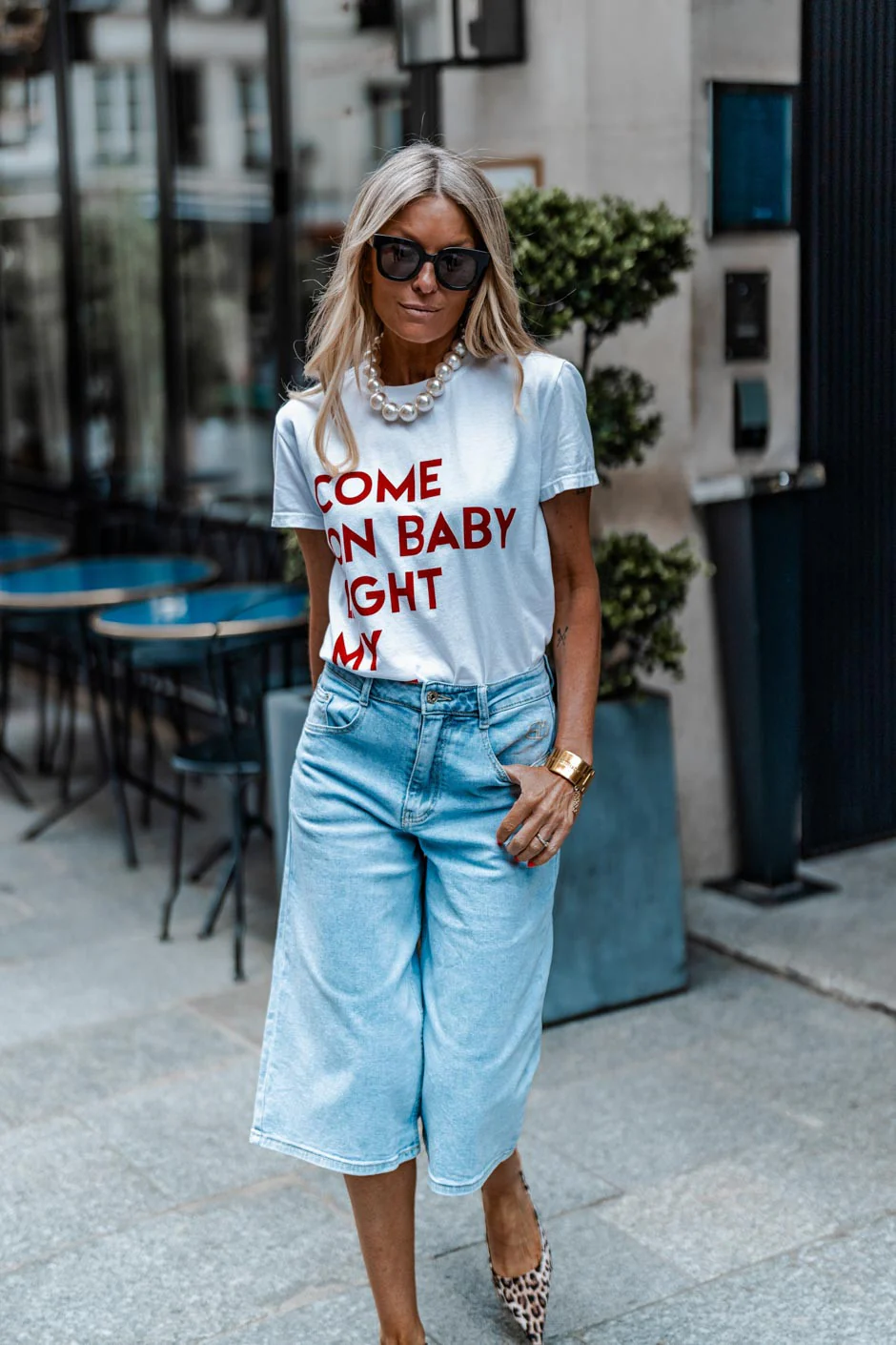 T-shirt Grungemama Baby blanc/rouge - Image 3
