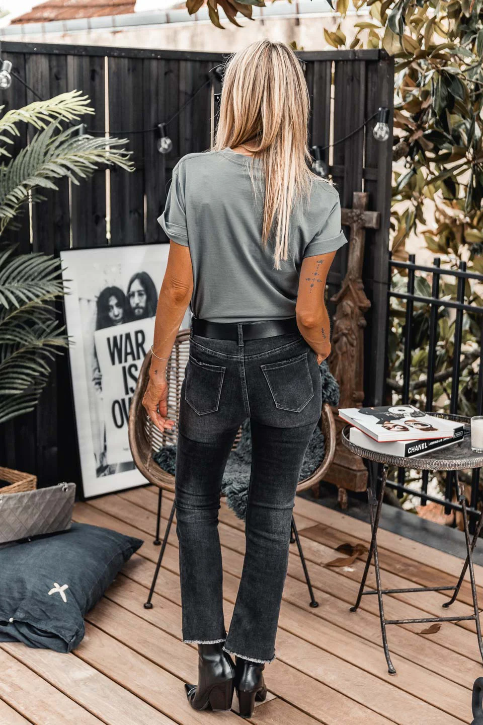 T-shirt grungemama Paris kaki - Image 6