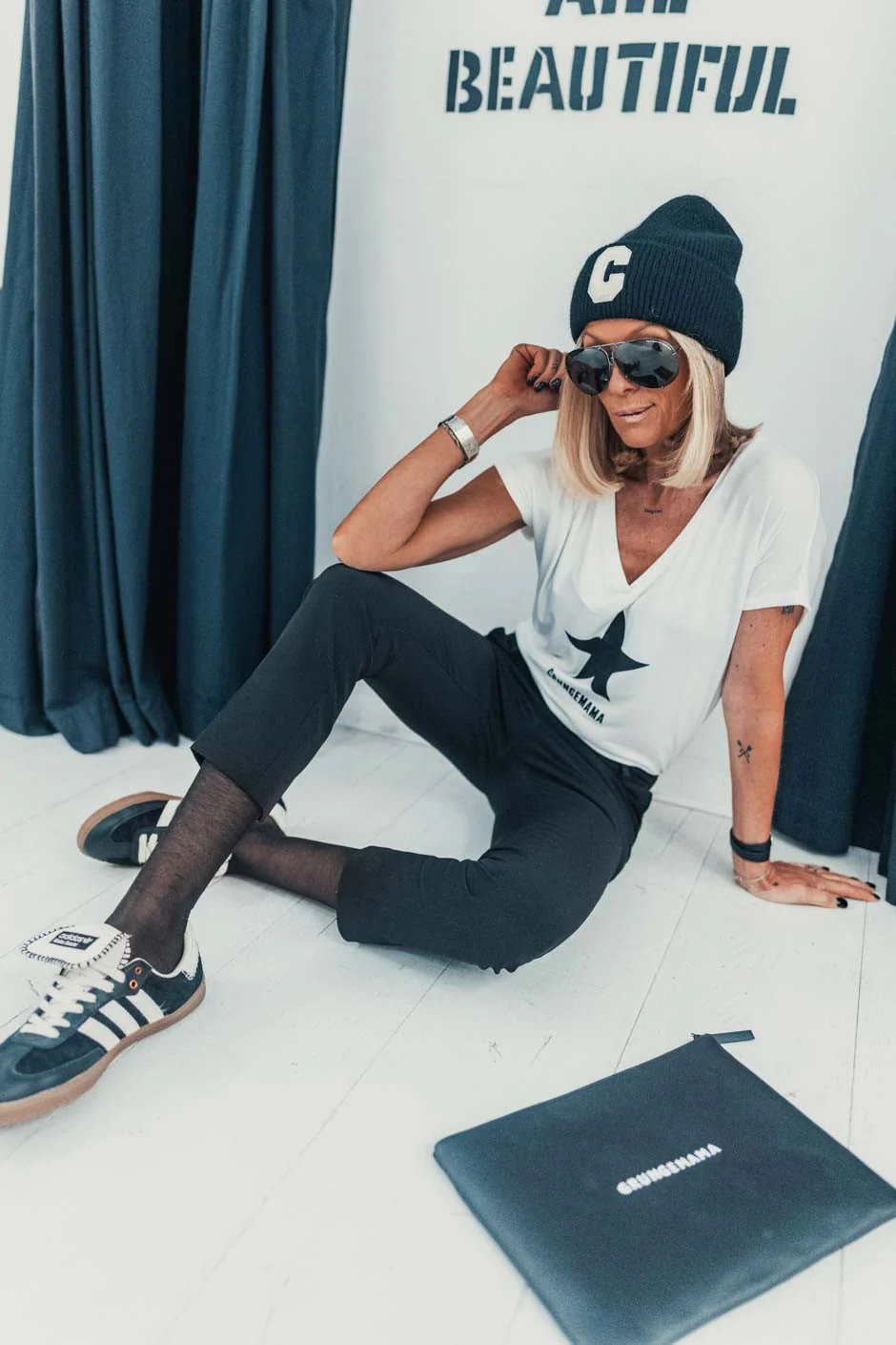 T-SHIRT GRUNGEMAMA PIERCE BLANc - Image 7