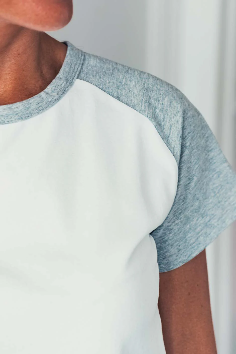 T-shirt Grungemama Sporty blanc/gris