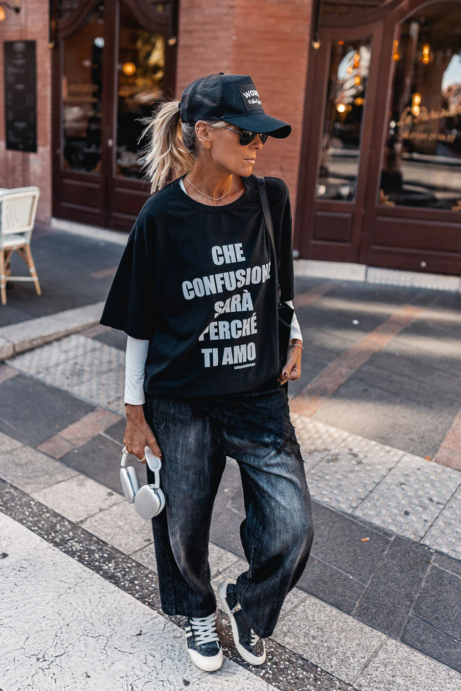 T-shirt Grungemama Ti amo noir - Image 2